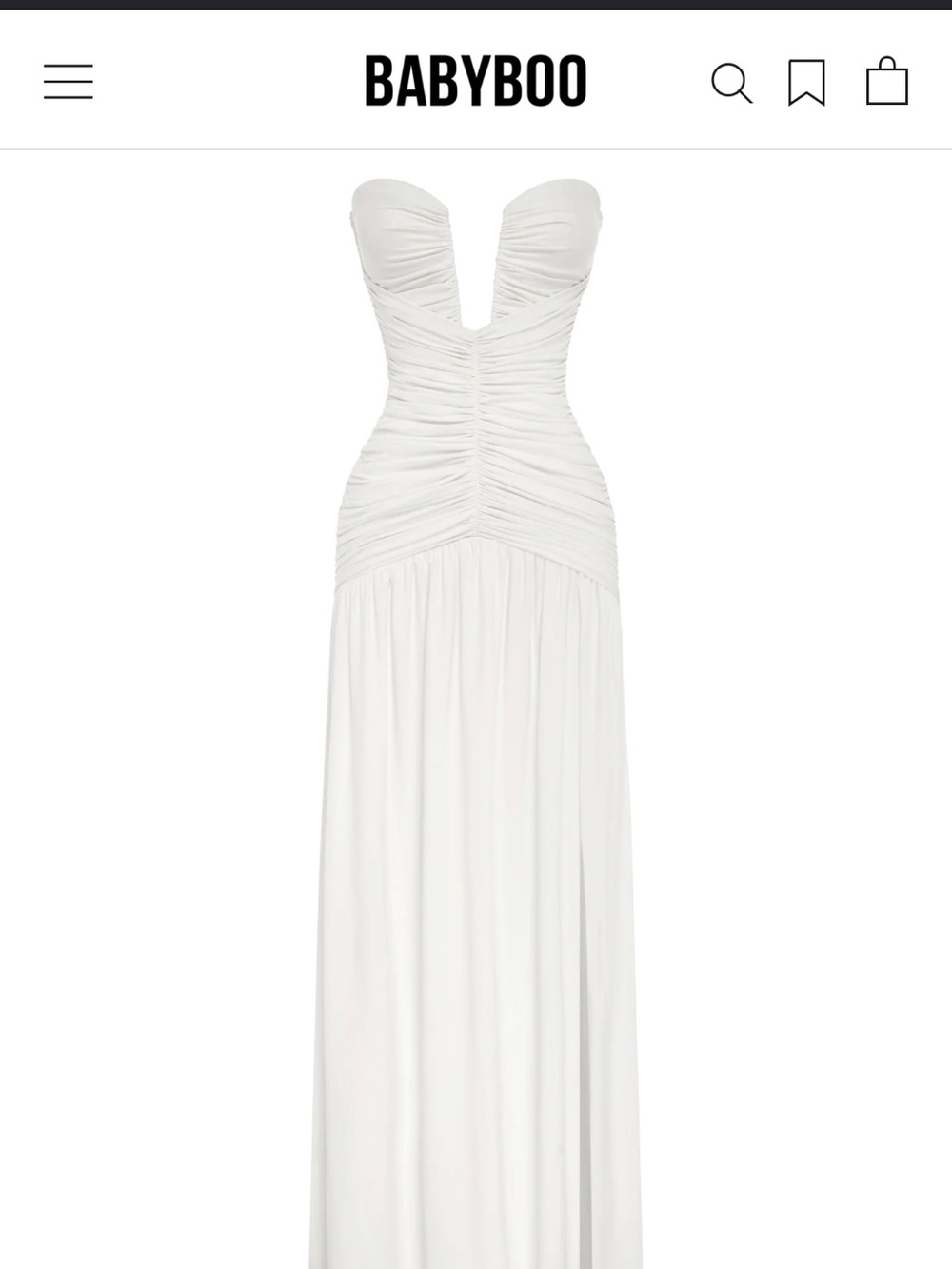 Babyboo white maxi dress
